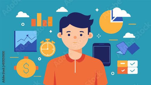 A young adult tentatively taking the helm of their personal finances eager to gain control and make smart decisions.
