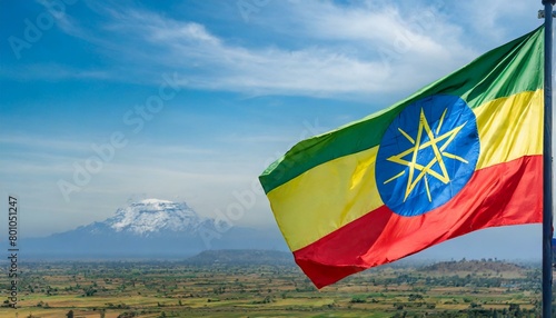 The Flag of Ethiopia