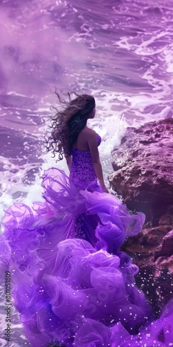 Mermaid Purple Dream - Captivating Colors of the Earth and Fairy Tale Elevation Surrounded