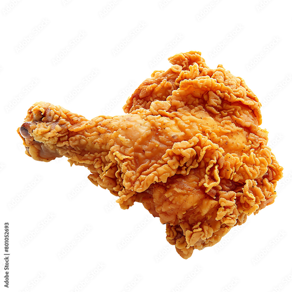 Isolated fried chicken, for a delicious fast food menu Isolated fried chicken, for a delicious fast food menu