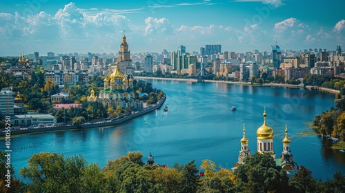 Kiev Golden Domes Skyline