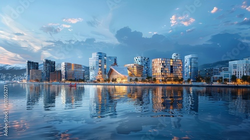Oslo New Opera House Skyline photo