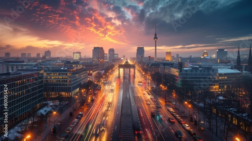 Berlin Potsdamer Platz Skyline photo