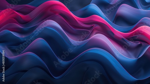 Luxury elegant background abstraction fabric , 3d rendering ,Abstract soft fabric smooth curve shape decorate textile background, Futuristic Style With Wave Geometric Design, Shapes