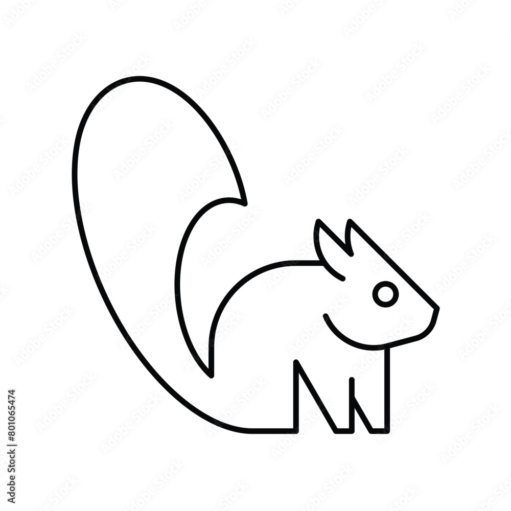 Squirrel logo. Icon design. Template elements Squirrel logo. Icon design. Template elements