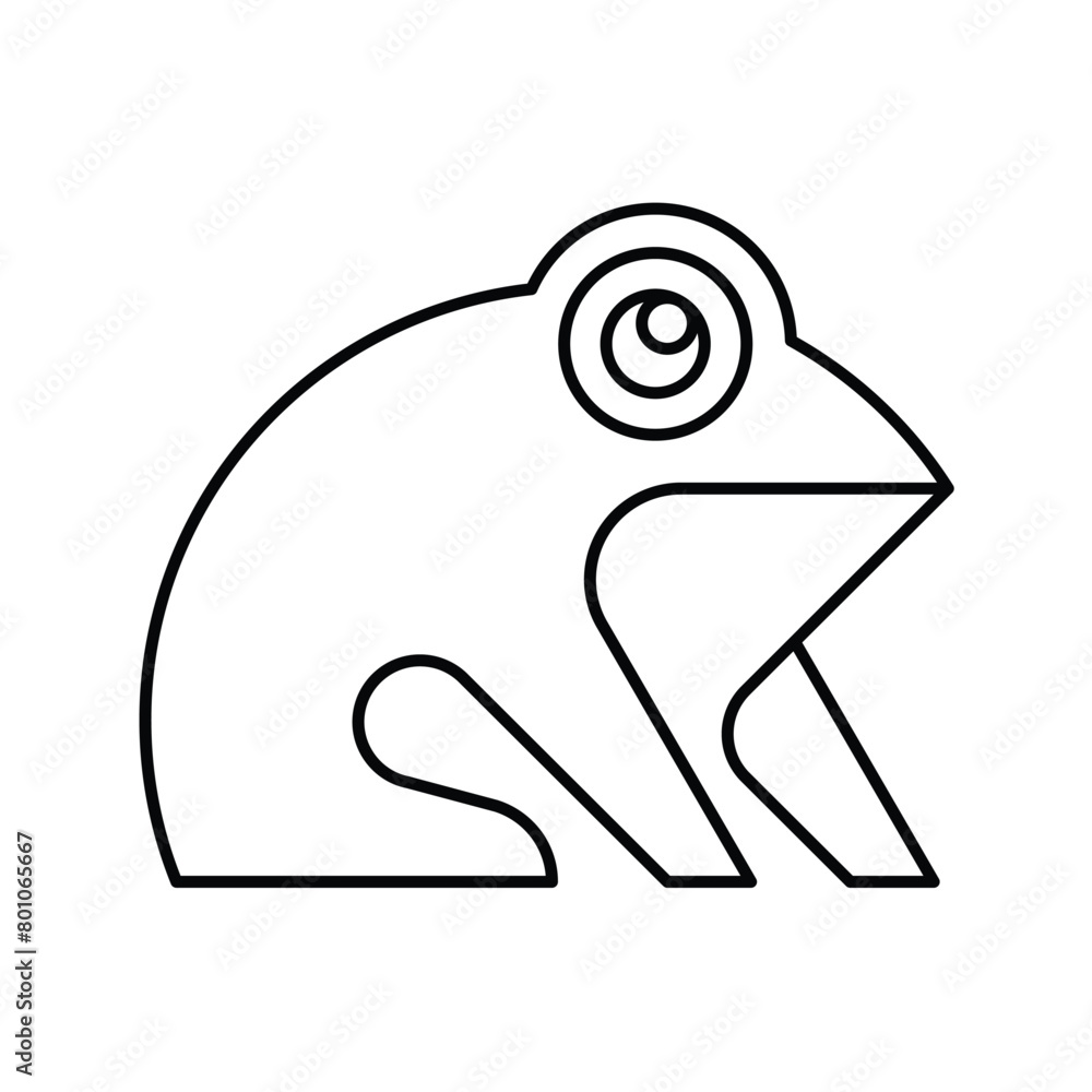 Frog logo. Icon design. Template elements Frog logo. Icon design. Template elements