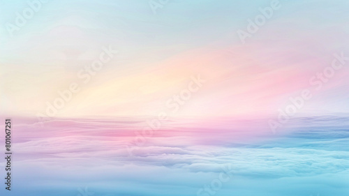 Soft pastel colors blending smoothly to create an abstract vision of a dawn  symbolizing new beginnings and endless possibilities