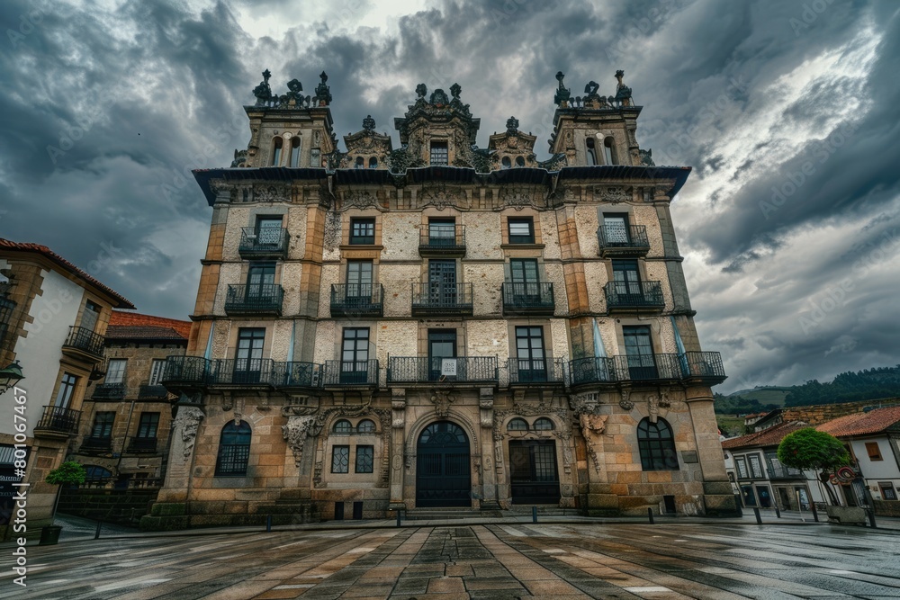 Stunning Architecture of Ourense City Hall on Plaza Mayor Square - A Captivating Landmark