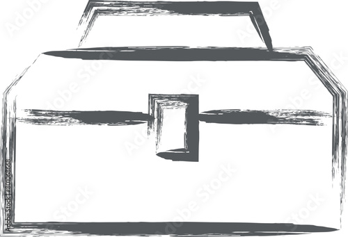 筆書きミニミニアイコン　工具箱