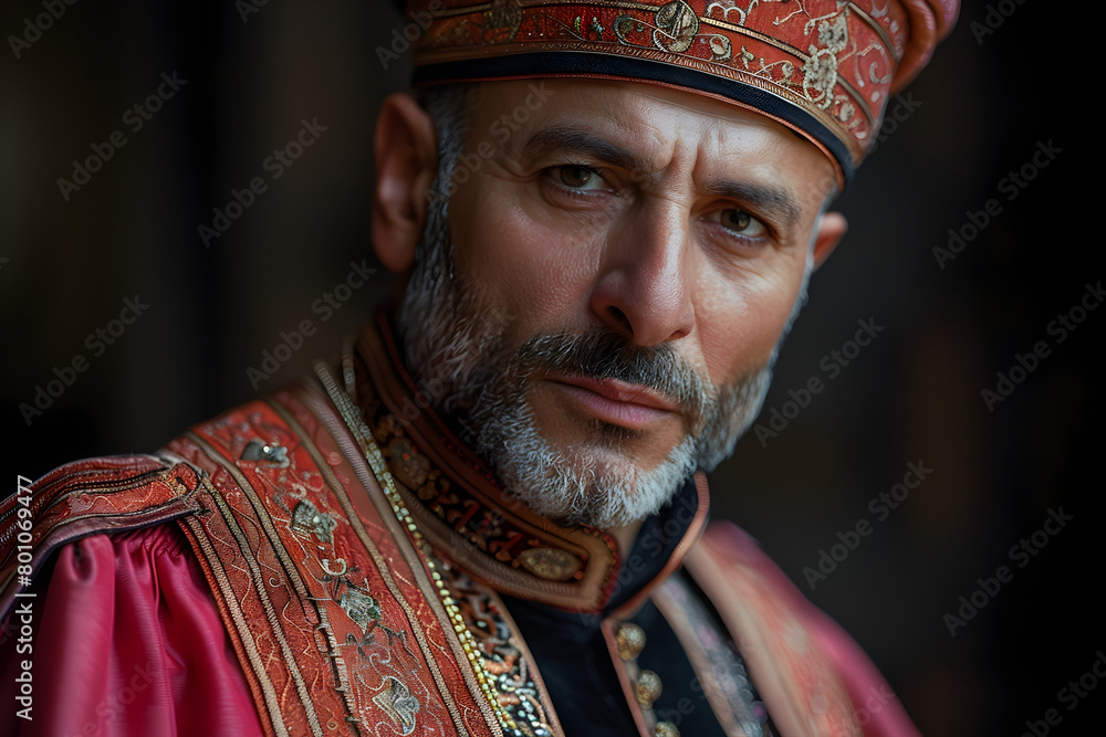 Man in Byzantine-inspired Attire