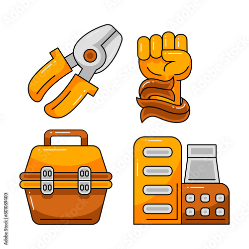 Labor Day Element Vector Illustration (ID: 801069400)