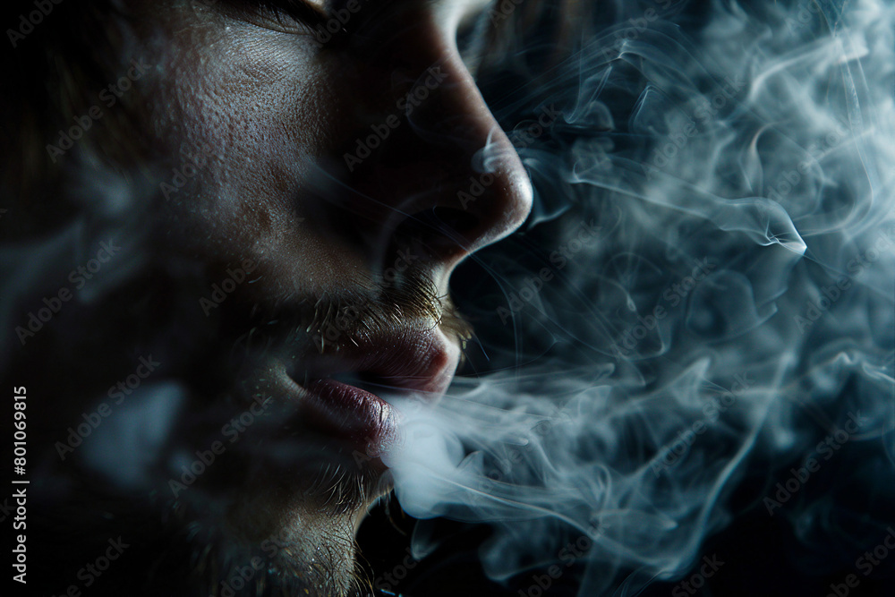 Vibrant vape artwork smoking e-cig concept unhealthy habit Generative AI illustration Vibrant vape artwork smoking e-cig concept unhealthy habit Generative AI illustration