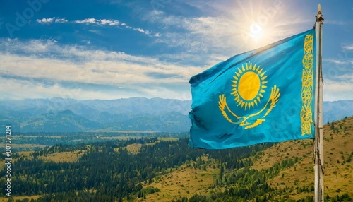 The Flag of Kazakhstan