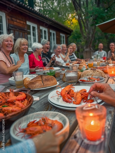 A warm summer evening in Sw...