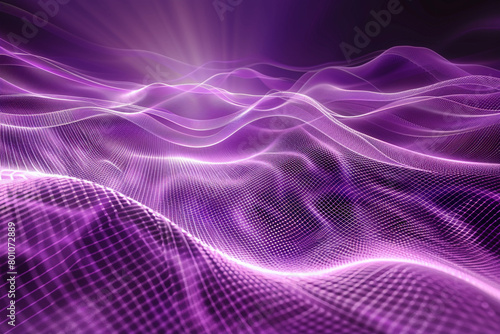 Captivating and immersive designs in enigmatic violet fractal waves.