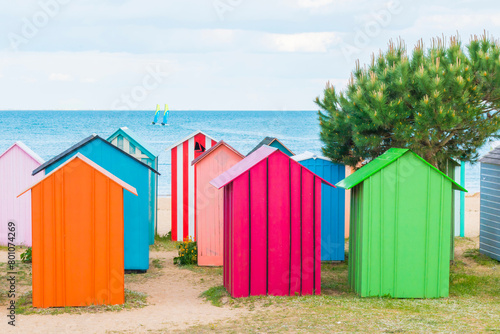 Cabanes de plage de la Boirie à Saint Denis d'Oléron