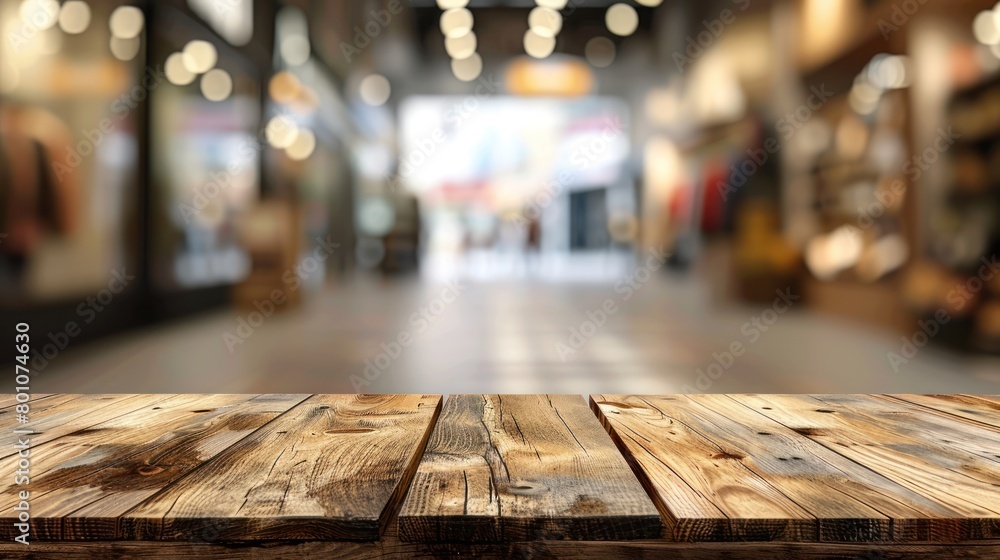 Empty wood table top and blur glass window interior cafe and restaurant banner mock up abstract background - can used for display or montage your products. Empty wood table top and blur glass window interior cafe and restaurant banner mock up abstract background - can used for display or montage your products.