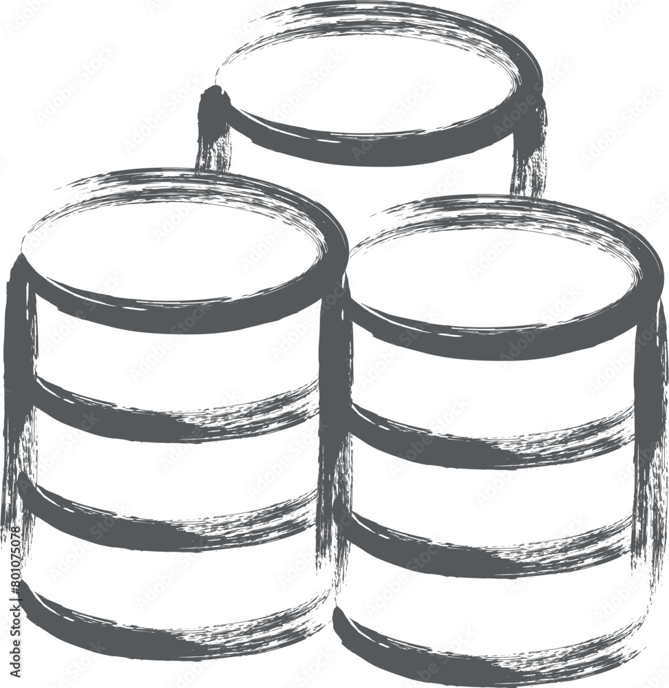 Obraz premium 筆書きミニミニアイコン コイン