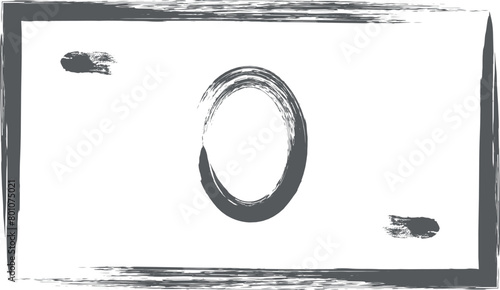 筆書きミニミニアイコン　お金