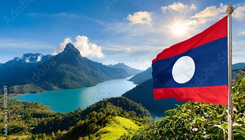 The Flag of Laos