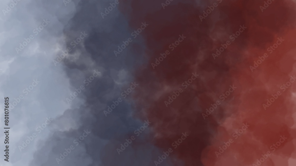 watercolor abstract background using blue, red, black color gradients, suitable for banners, templates, presentations, banners, greeting cards, large spaces, banners.