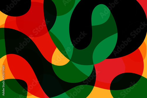 Abstract background. Juneteenth Freedom Day banner. Black History Month. June 19. Vector Illustration