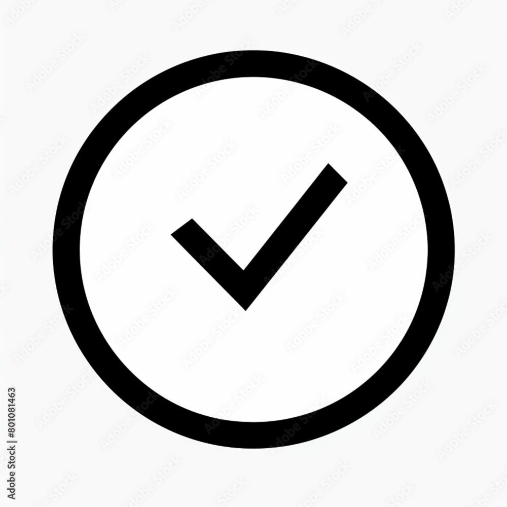 Tick icon vector symbol doodle style checkmark isolated on white background Tick icon vector symbol doodle style checkmark isolated on white background