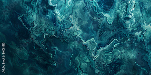 Liquid Texture Green Blue Marble Abstract Background Marbled Ocean Blue and Green Background