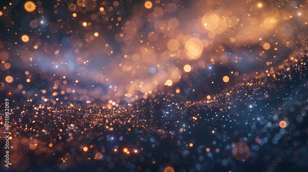 Glittering particles suspended in mid-air, catching the light in a dazzling display of shimmering beauty.