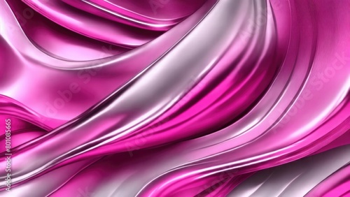 Pink Chrome Metal Wave background