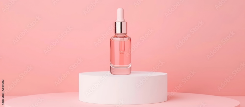 bottles of care products on a wall background bottles of care products on a wall background