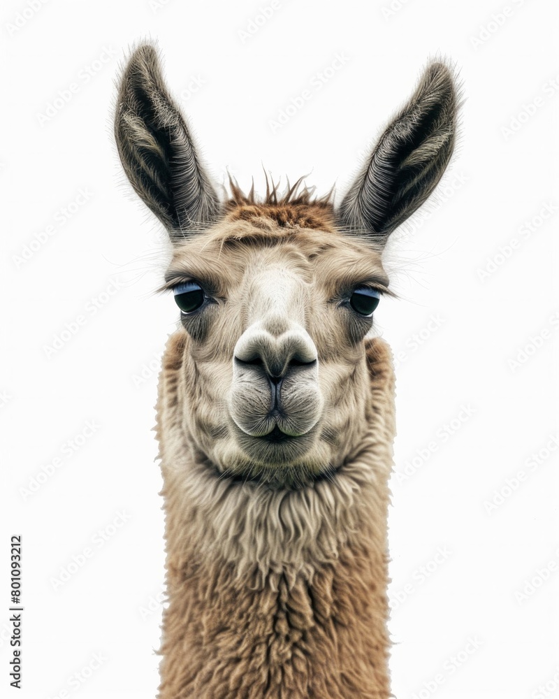 Fototapeta premium A camel with a white face and brown body