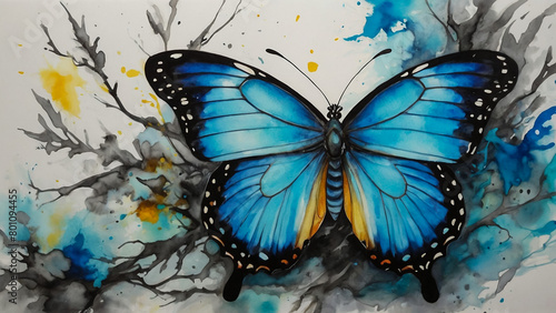 Oil painting , beautiful butterfly.  © MUHAMMAD