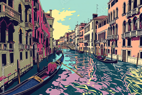 Venetian Charm - Ultra-Detailed Venice Illustration