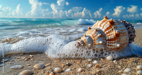 Seashell on the beach