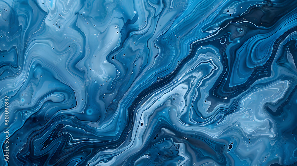 Obraz premium blue abstract good Swirls Marble background. Generative AI.