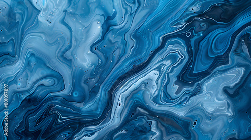 blue abstract good Swirls Marble background. Generative AI.