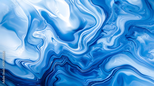 blue abstract good Swirls Marble background. Generative AI.