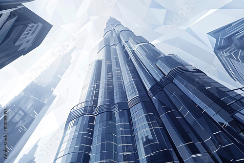 Majestic Heights - Burj Khalifa Illustration