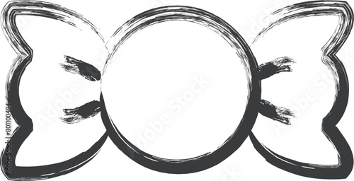 ミニミニ筆書き飲食物イラスト　飴