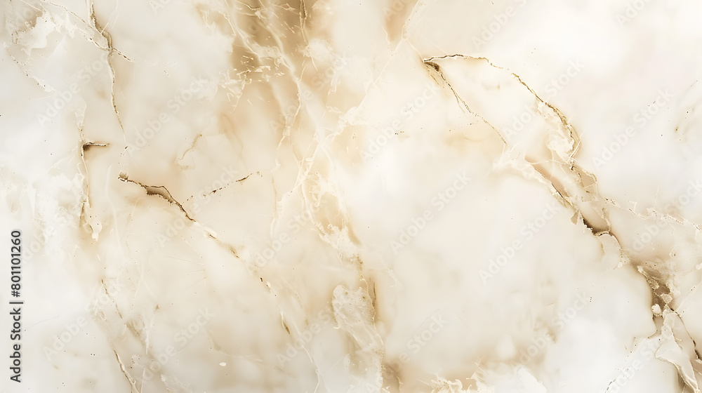 Cream marble stone texture, polished ceramic tile surface marble background. Generative AI.