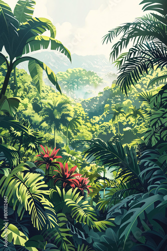 Canopy Chronicles - Amazon Rainforest Illustration