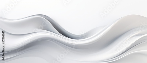 Pure white background with a hint of soft gray wave, minimalist and sophisticated,