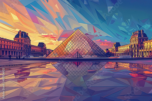 Louvre Legacy - Ultra-Detailed Museum Illustration photo