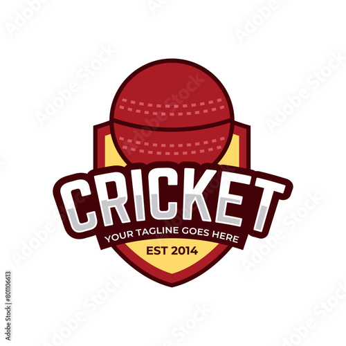 Cricket Logo or football club sign Badge. photo