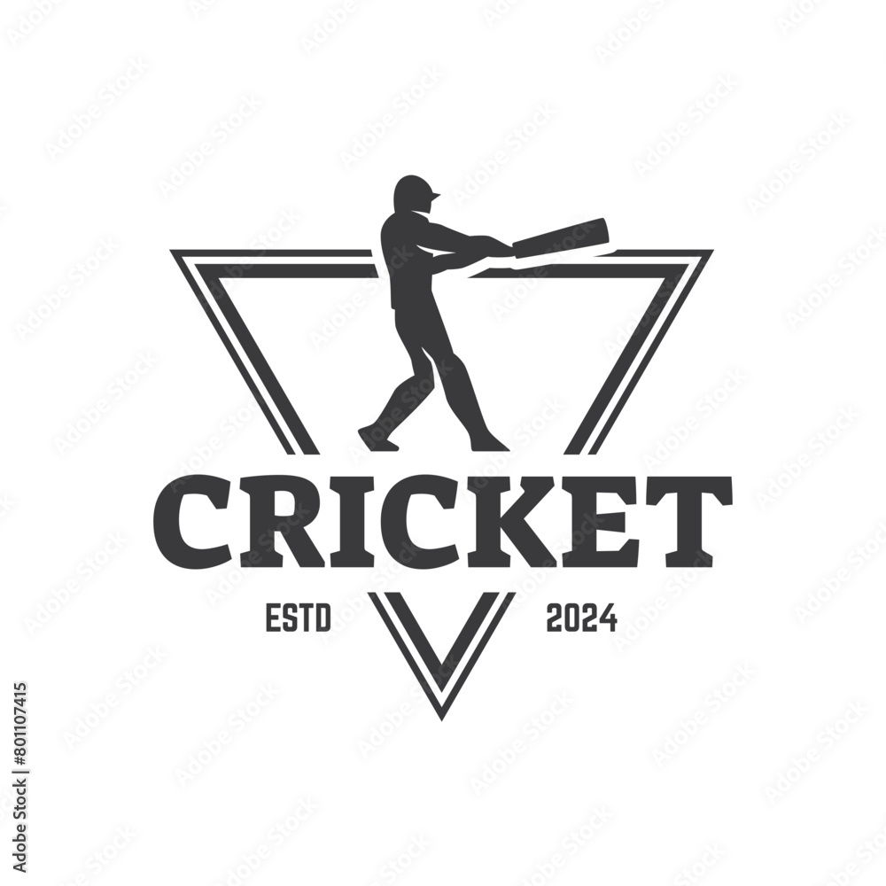 Cricket Logo or football club sign Badge. Cricket Logo or football club sign Badge.