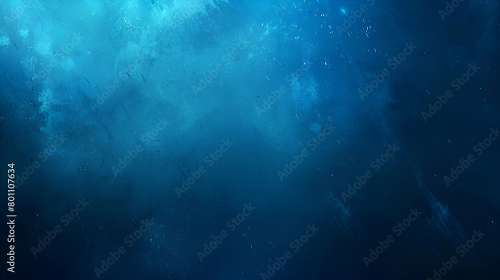 Banner header design with a blue gradient background and a gritty, luminous blue light on a dark backdrop with noise texture effect