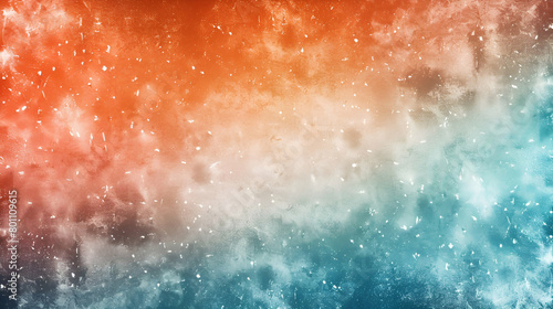 Bright orange, white, blue, teal, and granular gradient background with blurred noise texture for a header poster, banner, and landing page photo