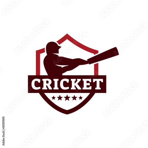 Cricket Logo or football club sign Badge.