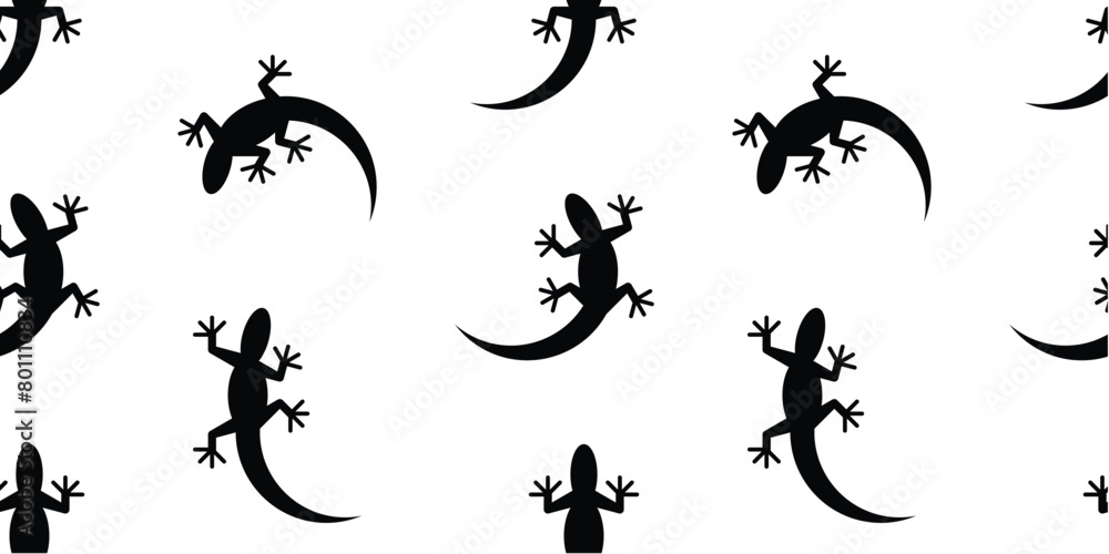 Seamless pattern with lizards. isolated on white background Seamless pattern with lizards. isolated on white background